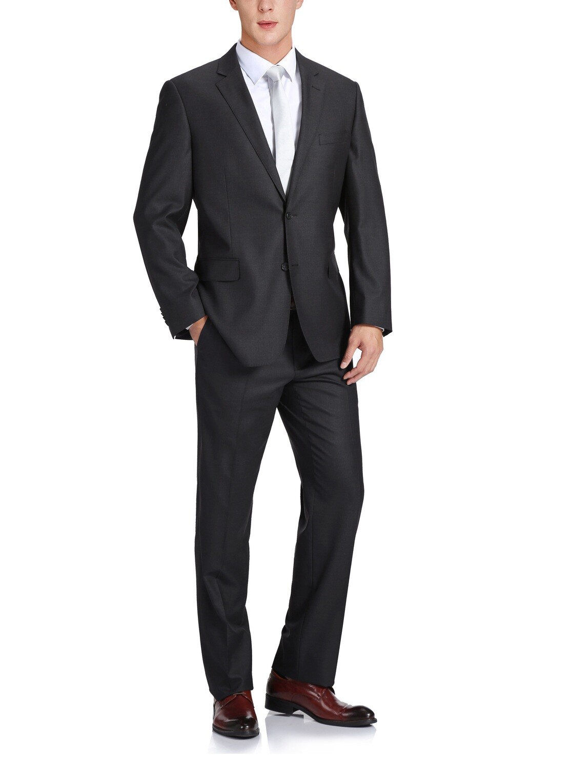 100% Wool Charcoal Grey Slim Fit or Modern Classic Suit