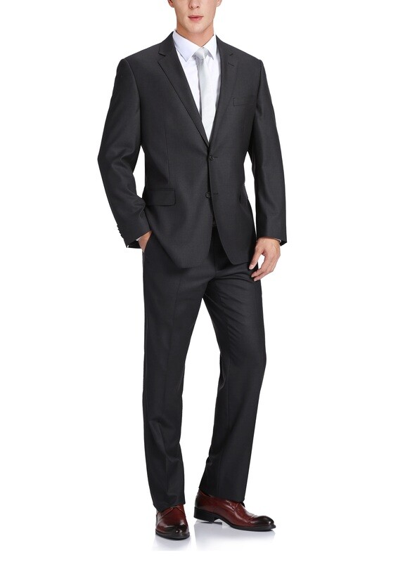 100% Wool Charcoal Grey Slim Fit or Modern Classic Suit