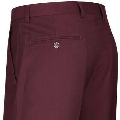Burgundy Micro-Tech Separate Suit Pant ( Slim Only)