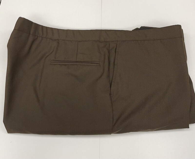 48R x 28.5 (up to 30) Genuine Sansabelt 4 Seasons Pants - (Brown) - 65% Polyester/35% Wool - Plain Front - Side Pocket - Washable