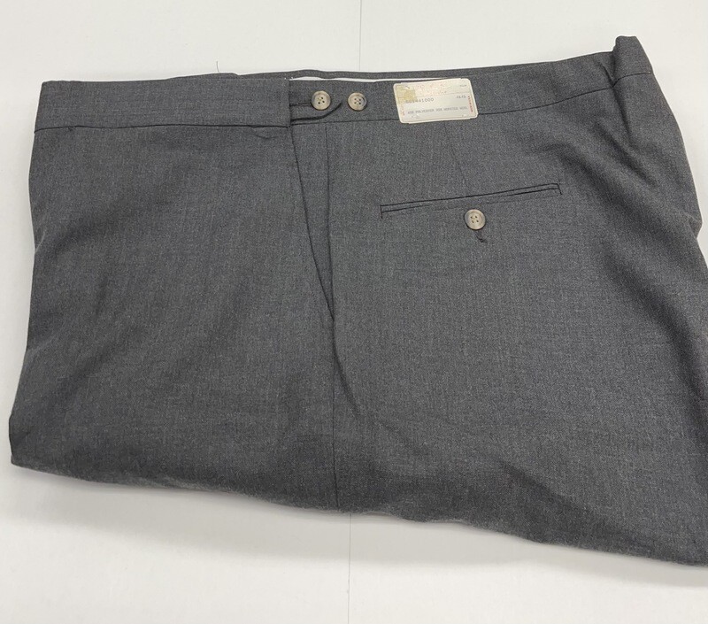 44R Genuine Slider Pant by Hubbard - (Charcoal) - 65% Polyester/35% Wool - Plain Front - Side Pocket - Washable