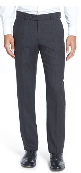 Cortina by Ballin  Super 120&#39;s Wool Gabardine Flat Front