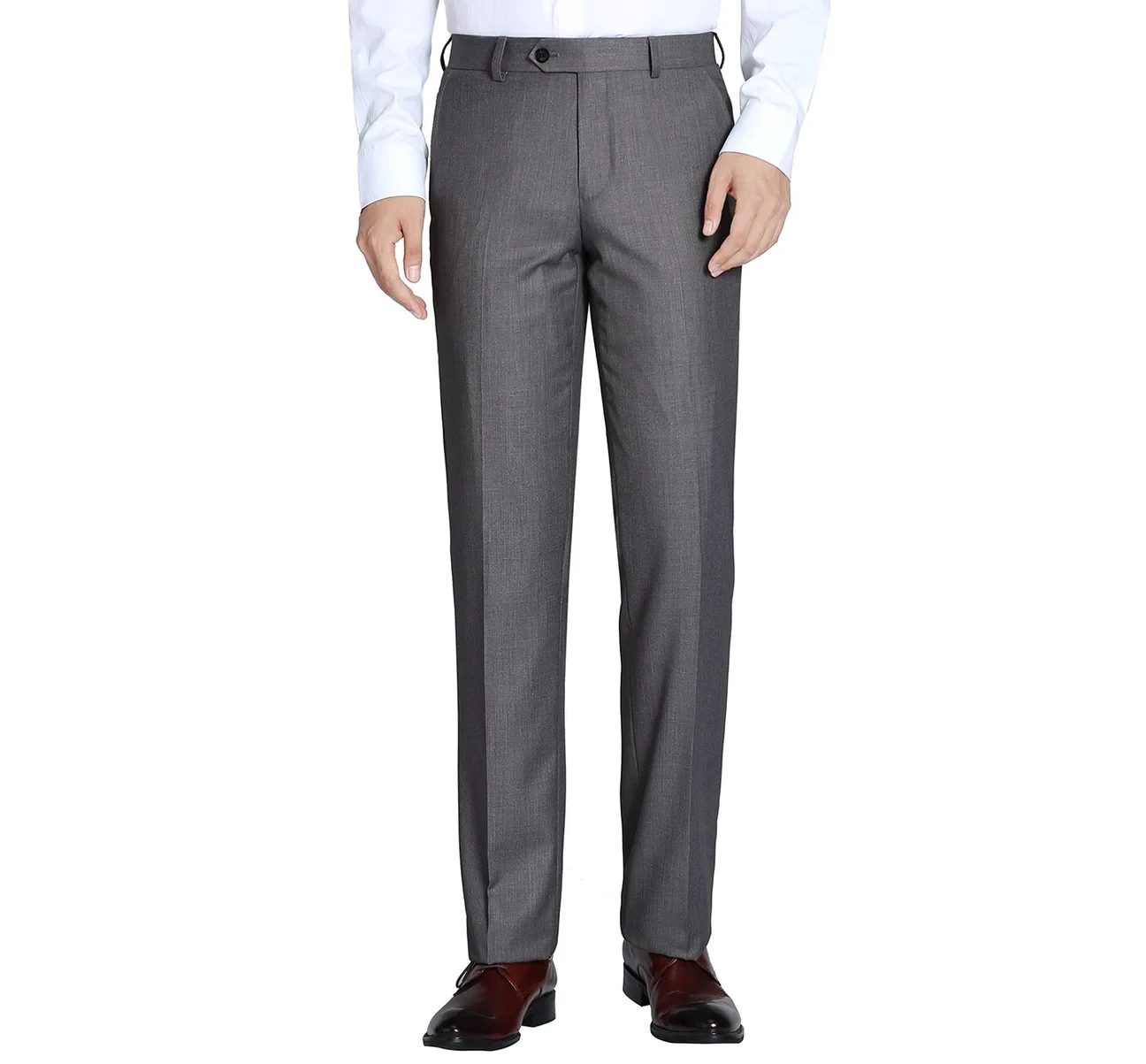 Medium Grey 100% Wool Separate Suit Pant