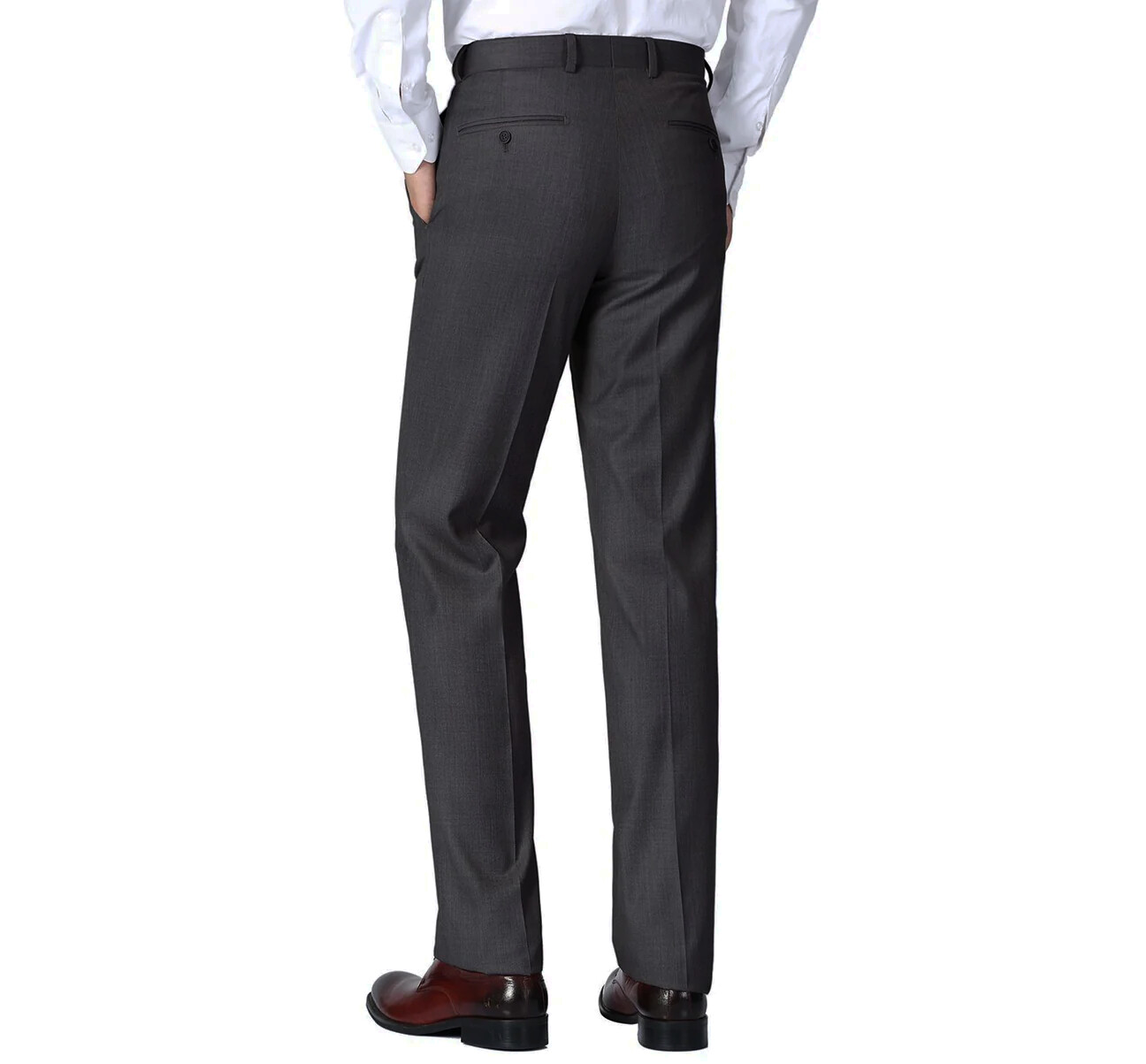Charcoal Grey 100% Wool Separate Suit Pant