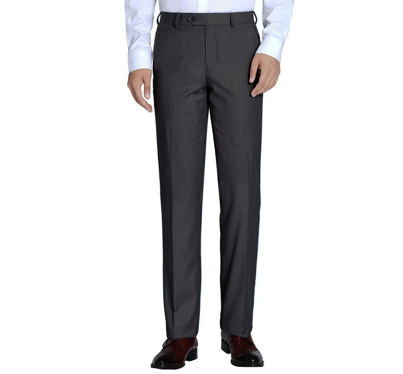 Charcoal Grey 100% Wool Separate Suit Pant
