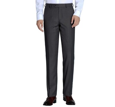 Charcoal Grey 100% Wool Separate Suit Pant