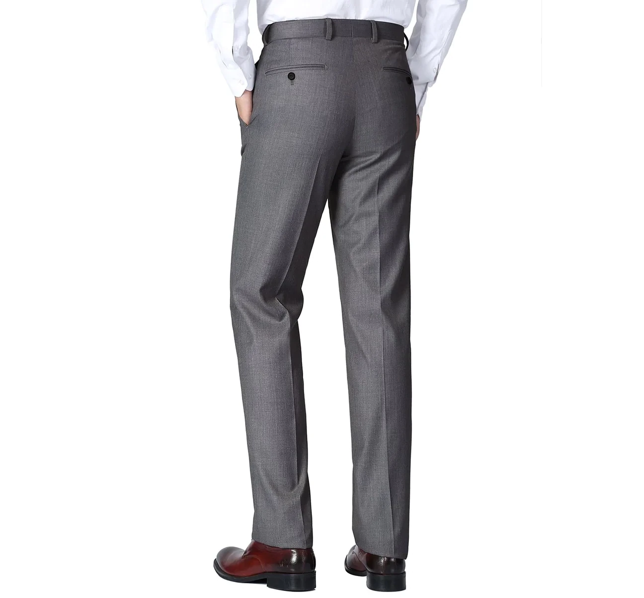 Medium Grey 100% Wool Separate Suit Pant