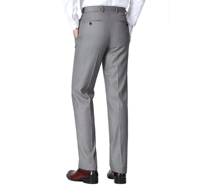 Light Grey 100% Wool Separate Suit Pant