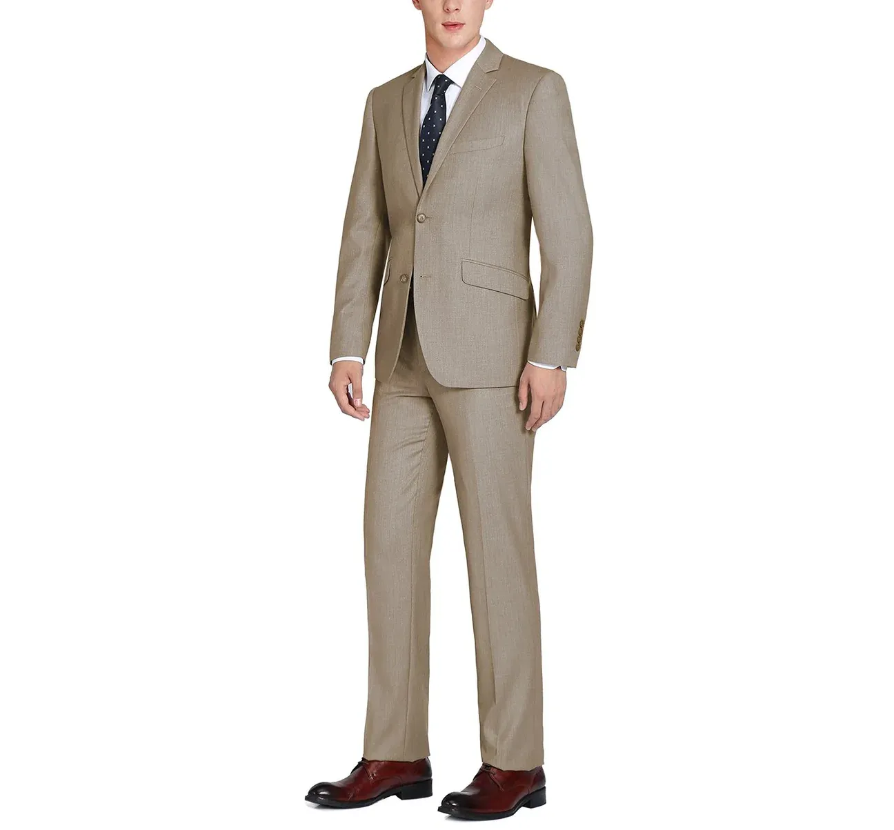 Heather Tan Micro-Tech Slim Fit or Modern Classic  Suit