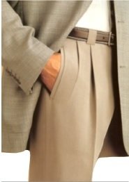 Giani Manzoni Super 100&#39;s Comfort Stretch Gabardine Twill (Pleated Front)