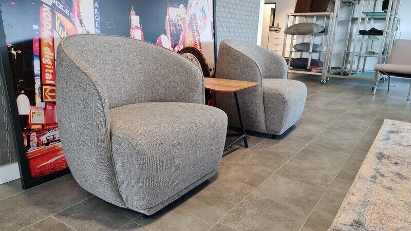 PG22 Sessel Modell Oscar lounge chair, Stoff Grau, neu!