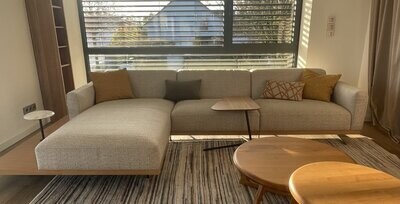 PG22 Sofa Modell Crate Relax, Stoff Beige, Ausstellungsstück! Reduziert!