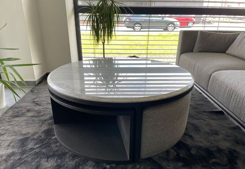PG22 Coffee Table, Modell STUDIO, Holz/Marmor, neu!