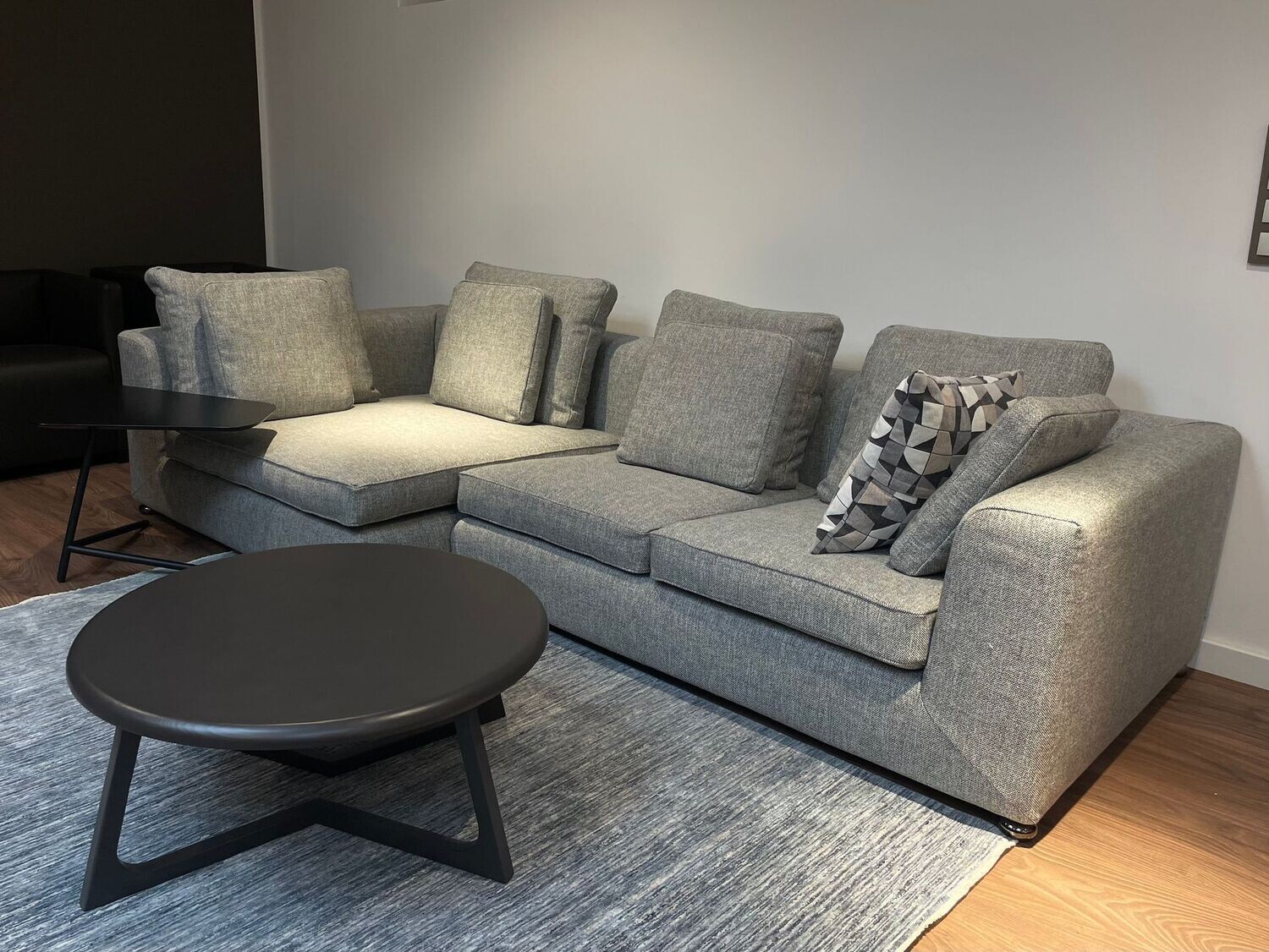 MINOTTI Sofa, Modell Matesse, Stoff, grau, w. NEU!