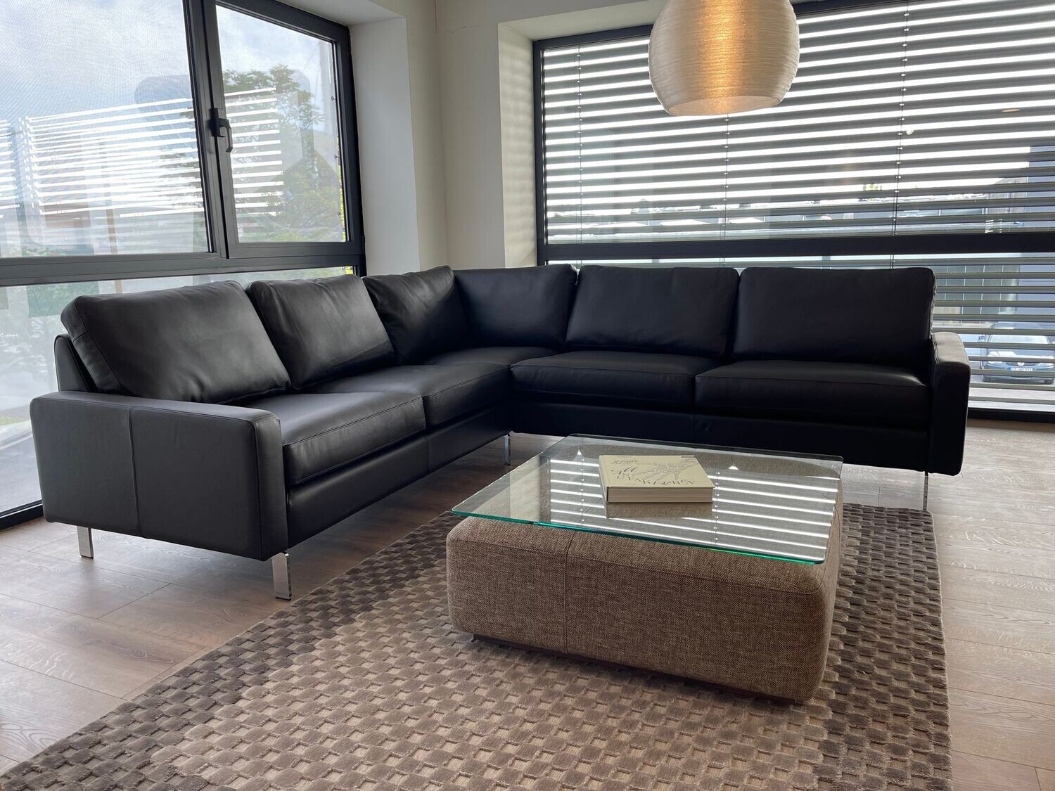 COR Conseta Ecksofa, Leder, Mocca, w. Neu!