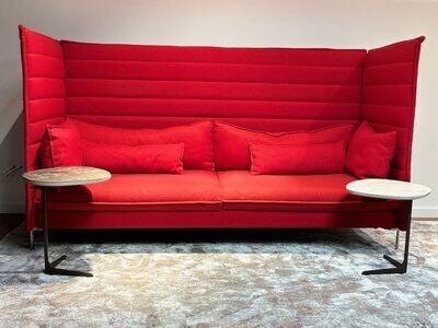 Vitra Alcove Highback Sofa, Stoff rot, w Neu