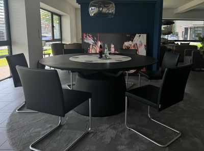 WALTER KNOLL Stuhl, Modell JASON LITE, Leder, schwarz, w. NEU!