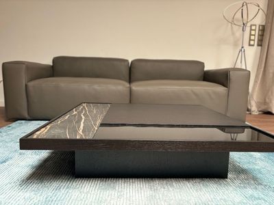 PG22 Sofa Modell ABC in Leder Schlamm