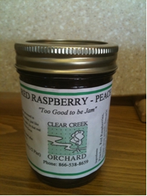 Clear Creek Red Raspberry Peach Jam