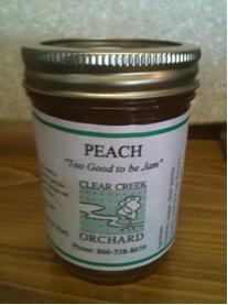 Clear Creek Peach Jam
