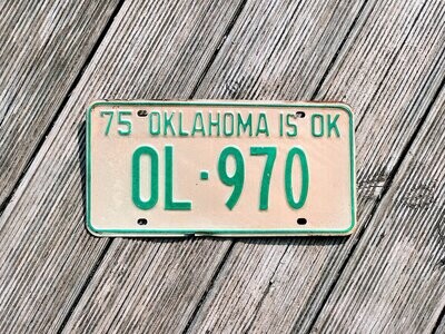 Plaque d'immatriculation Oklahoma
