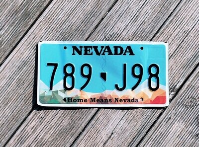 Plaque d'immatriculation Nevada