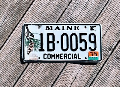 Plaque d'immatriculation Maine