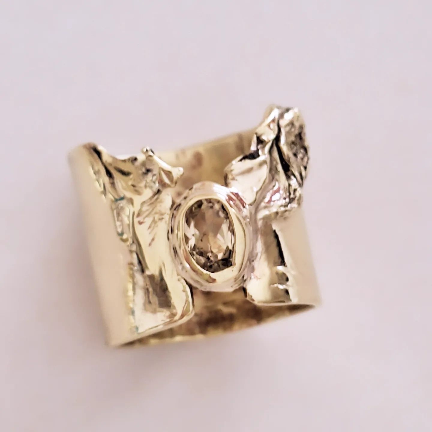 Anillo Melt con Citrino