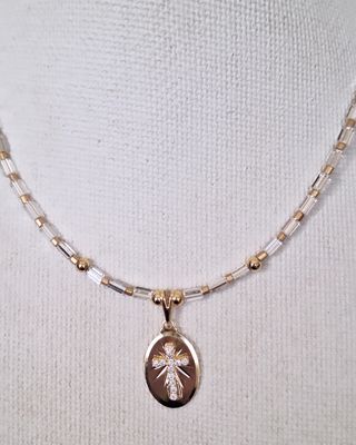 Collar Cruz Circonias
