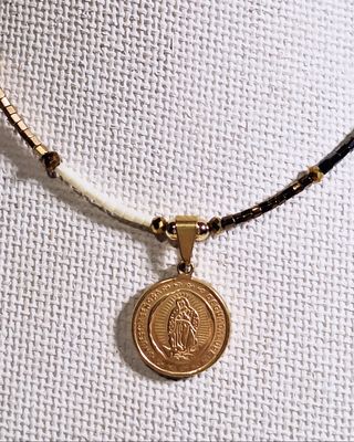 Collar Guadalupe acero Bañado Canutillos