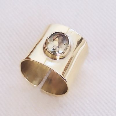 Anillo Bronce y Topacio