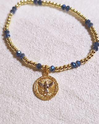 Pulsera Espíritu Santo en Baño de Oro