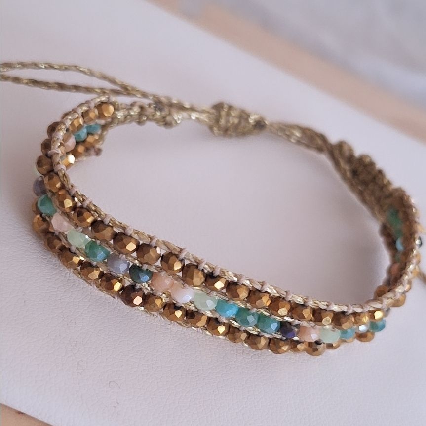 Pulsera Loom green