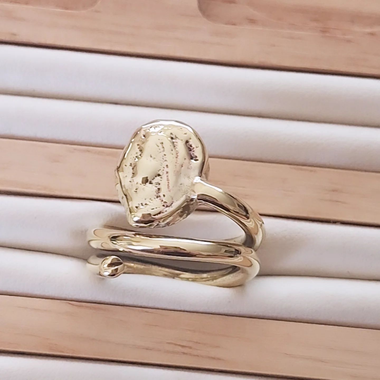 Anillo Ancient María Doble Bronce