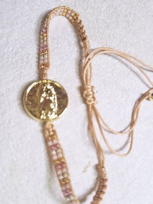 Pulsera Guadalupe baño se Oro y Miyukis