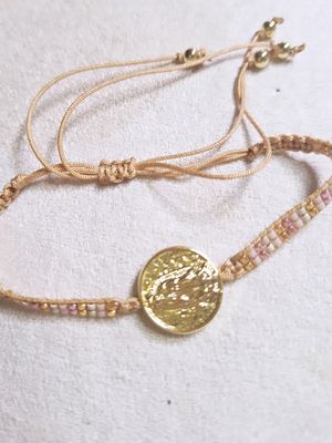 Pulsera Guadalupe baño se Oro y Miyukis