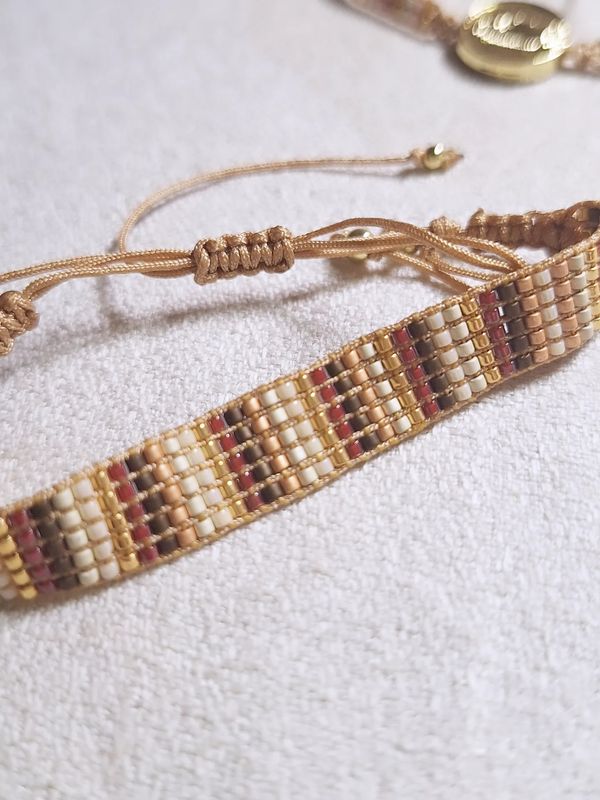 Pulsera Loom Miyukis tierra
