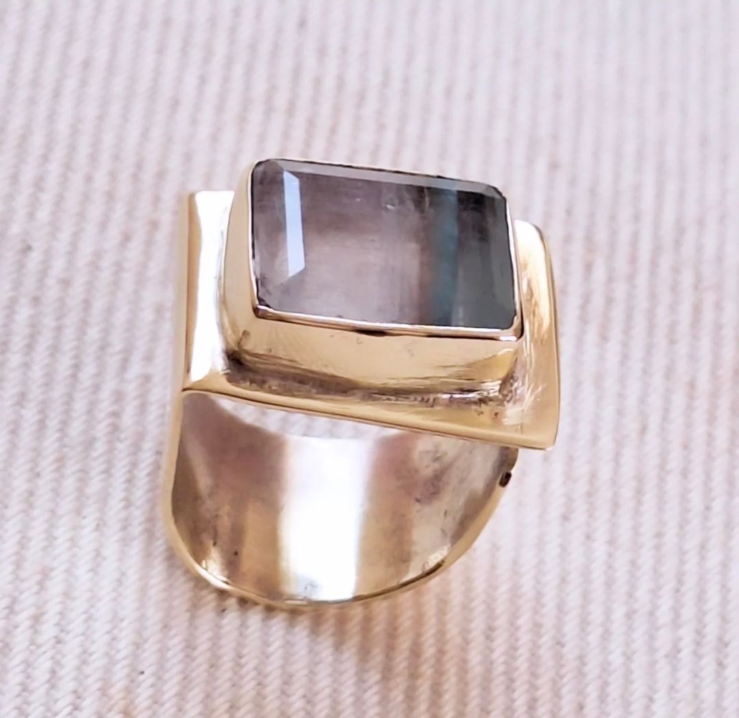 Anillo Chevallier Bronce y Fluorita