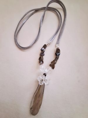 Collar Long Cuarzo Smoke