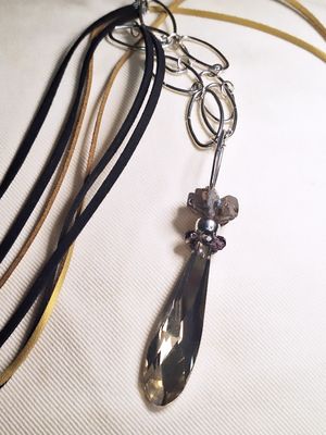 Collar Long Cuarzo Smoke