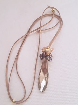 Collar VO Long cristal y perlas de Río