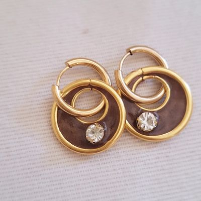 Caravanas VO Amelia dot Marrón