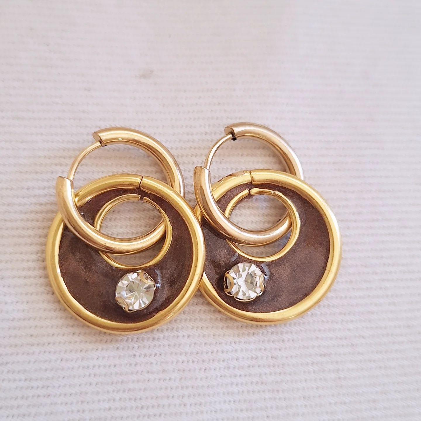 Caravanas VO Amelia dot Marrón