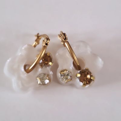 Caravanas Amelia Flower Nacaradas