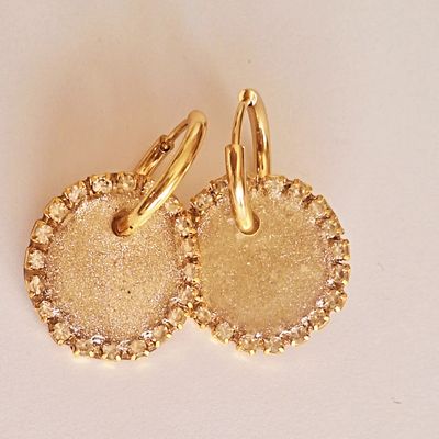 Caravanas VO Amelia Gold Neon