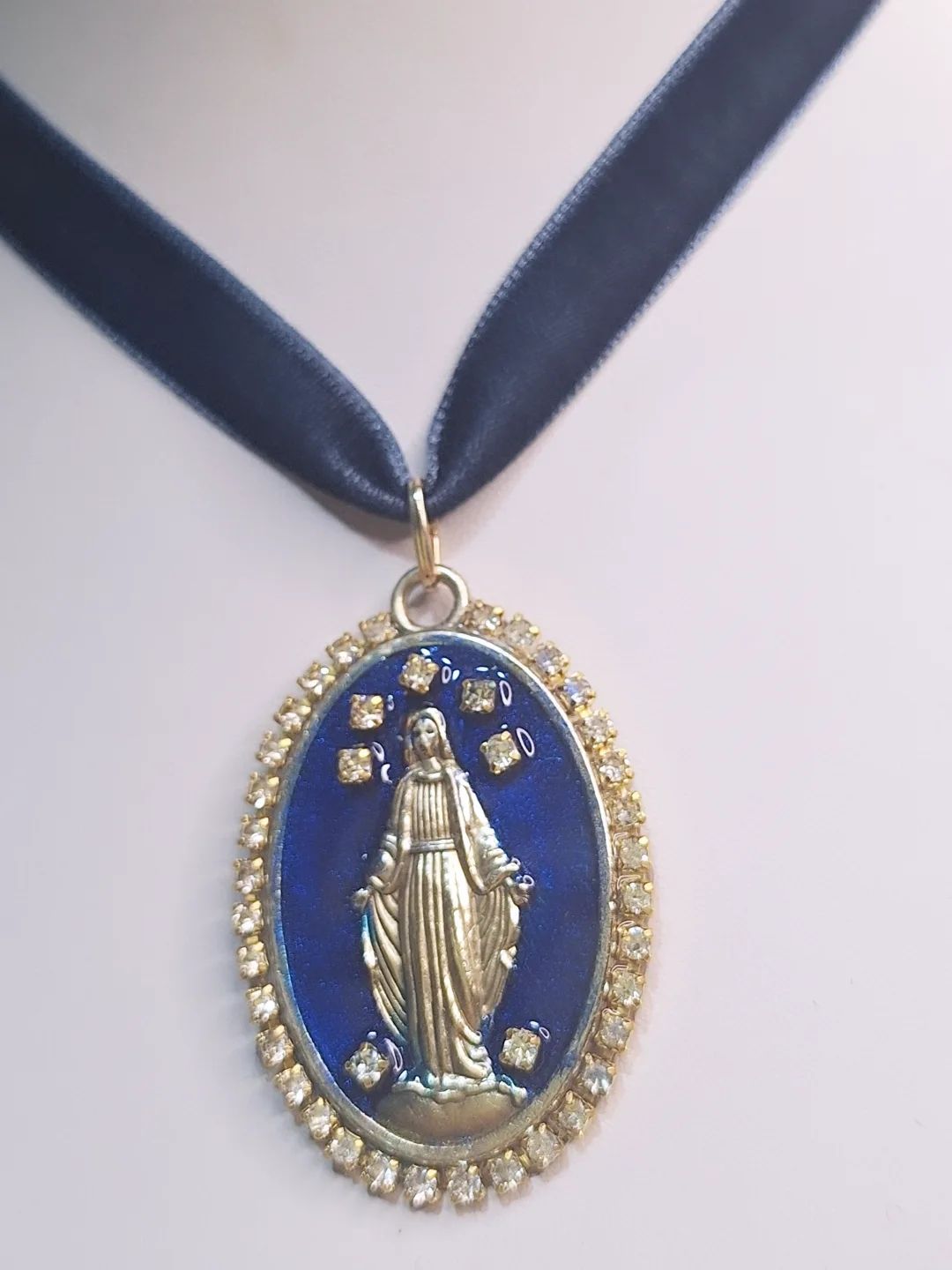 Collar Milagrosa Azul