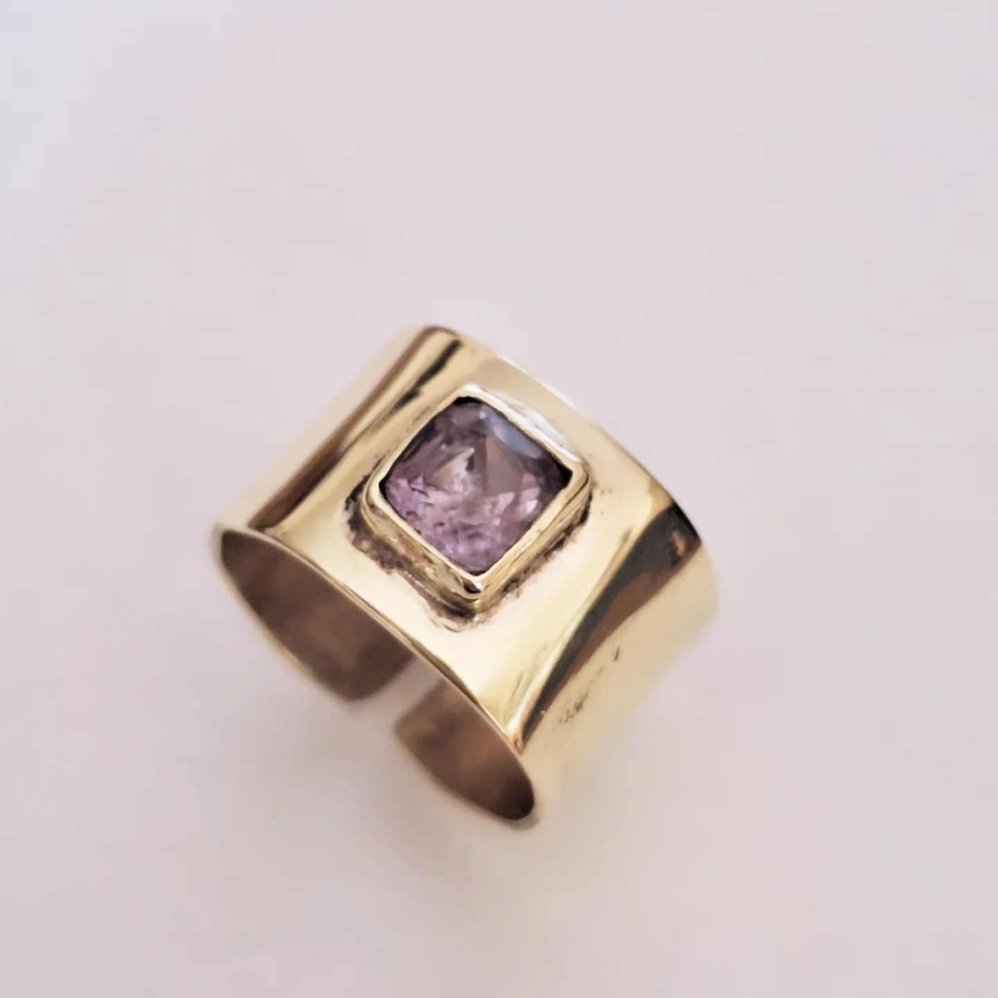 Anillo Bronce y Amatista