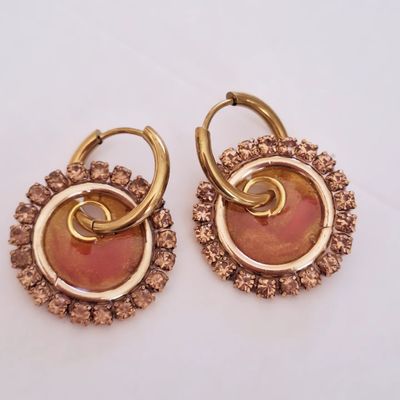 Caravanas Amelia Glow goldmix