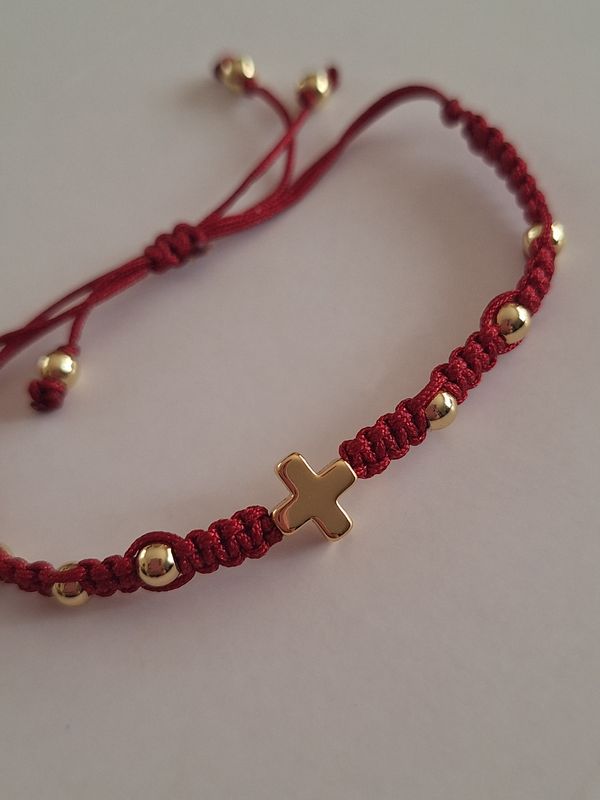 Pulsera Cruz wine