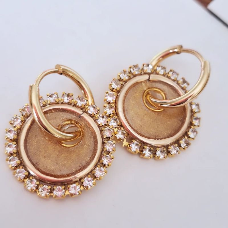 Caravanas Amelia Glow Golden
